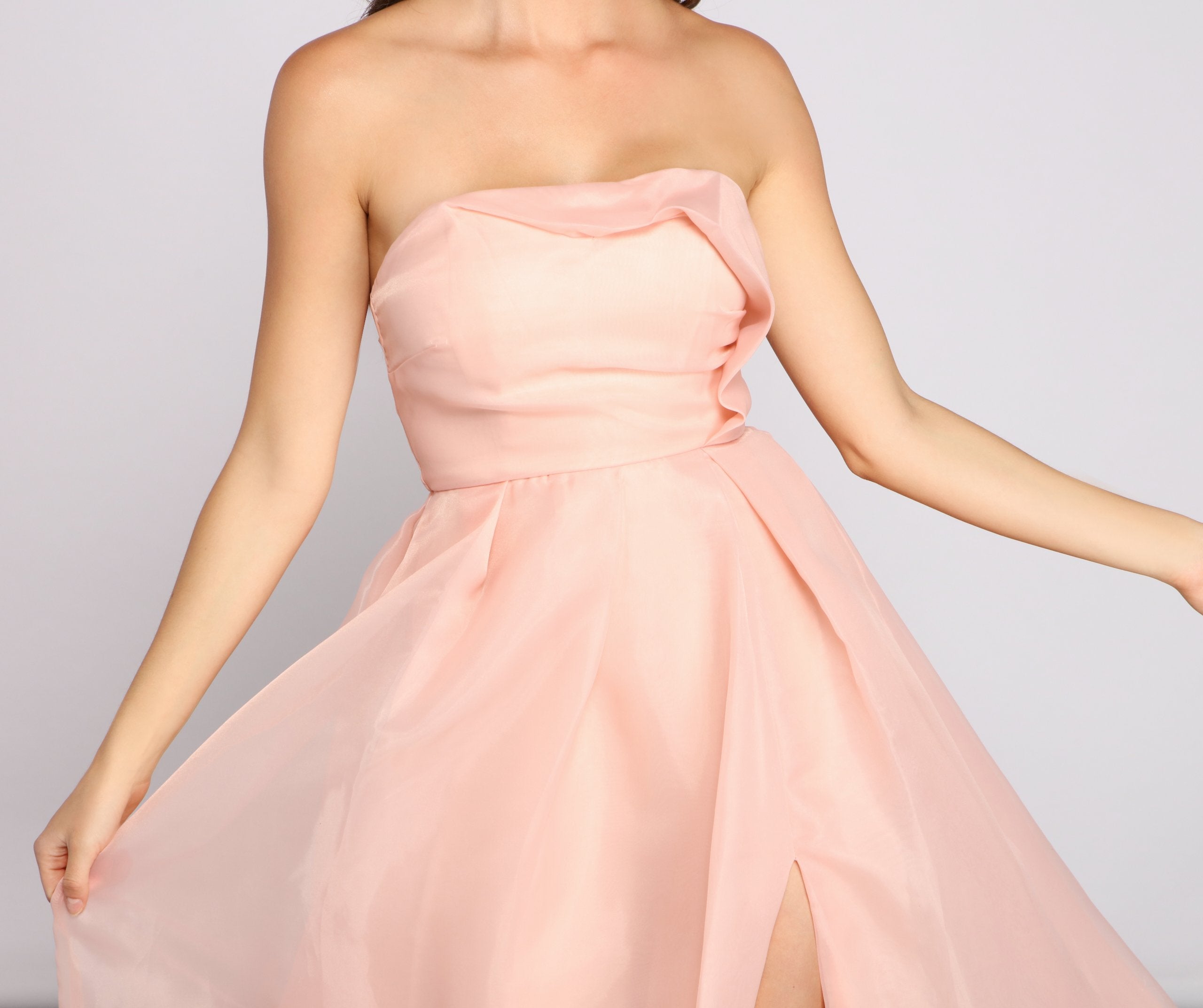 Zora Formal Strapless A-Line Dress - Lady Occasions