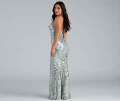 Vee Formal Sequin Mermaid Dress - Lady Occasions