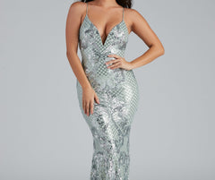 Vee Formal Sequin Mermaid Dress - Lady Occasions