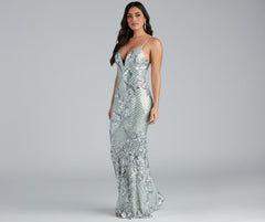 Vee Formal Sequin Mermaid Dress - Lady Occasions