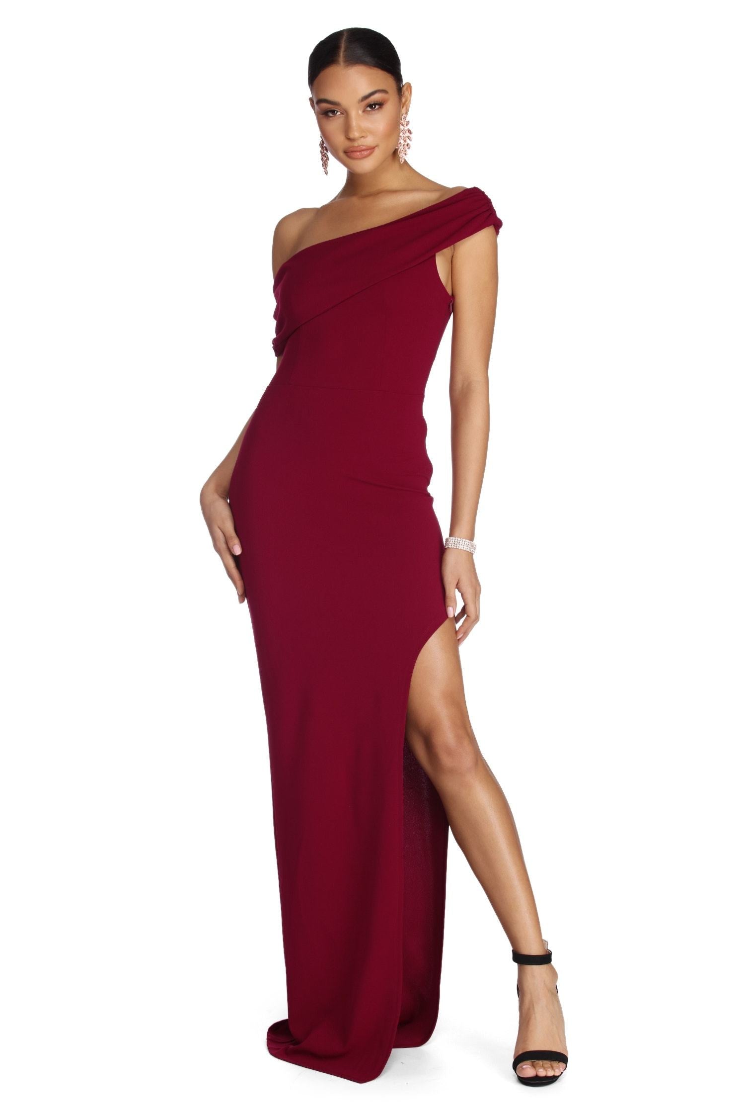 Althea Formal One Shoulder Dress - Lady Occasions