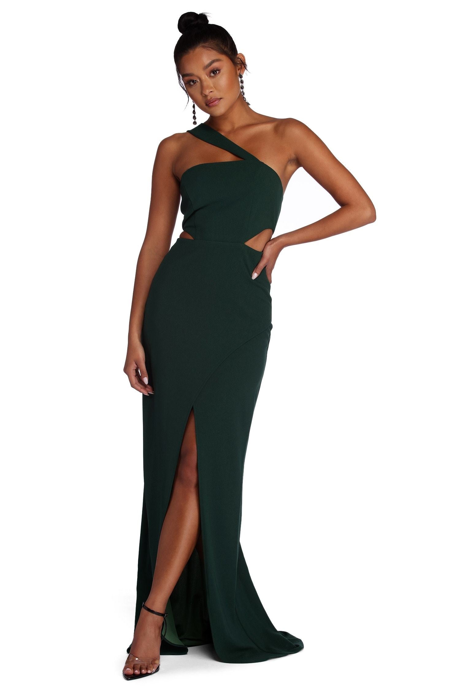 Erica Formal One Shoulder Dress - Lady Occasions