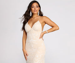 Marilyn Formal Beaded Dress - Lady Occasions