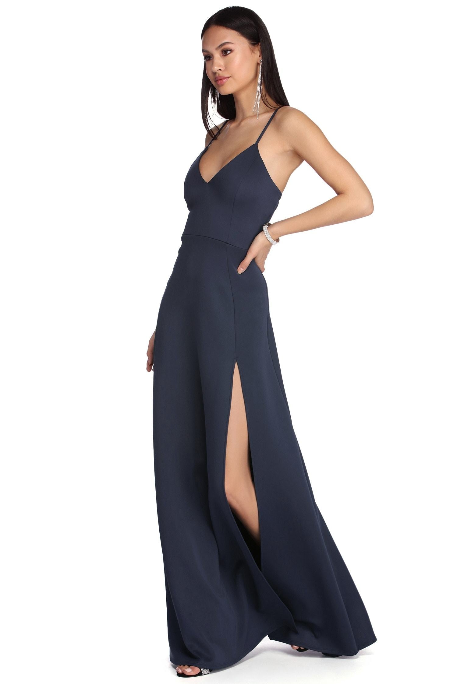 Avianna Formal High Slit Dress - Lady Occasions