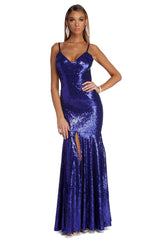 Janessa Open Back Sequin Dress - Lady Occasions