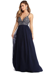 Jewel Formal Beaded Chiffon Dress - Lady Occasions