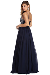 Jewel Formal Beaded Chiffon Dress - Lady Occasions