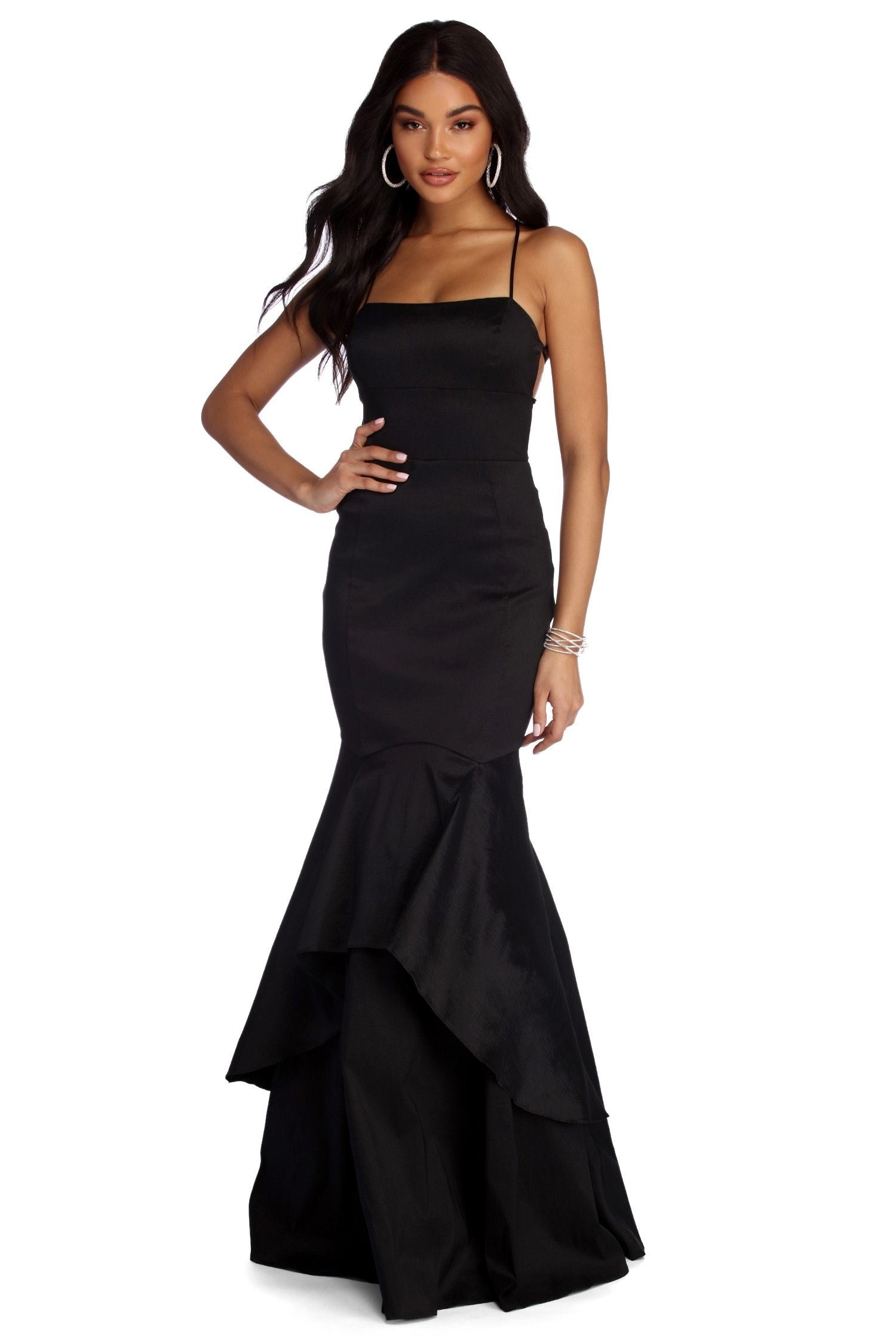 Leah Formal Taffeta Mermaid Dress - Lady Occasions