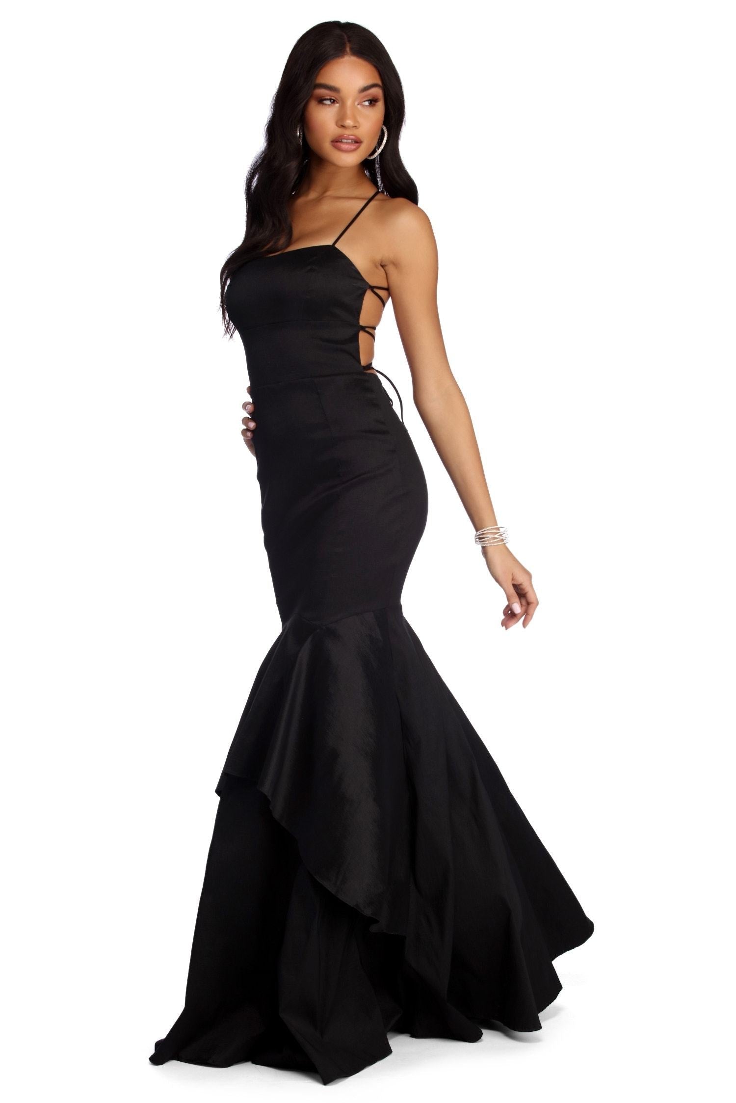 Leah formal on sale taffeta mermaid dress