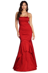 Leah Formal Taffeta Mermaid Dress - Lady Occasions