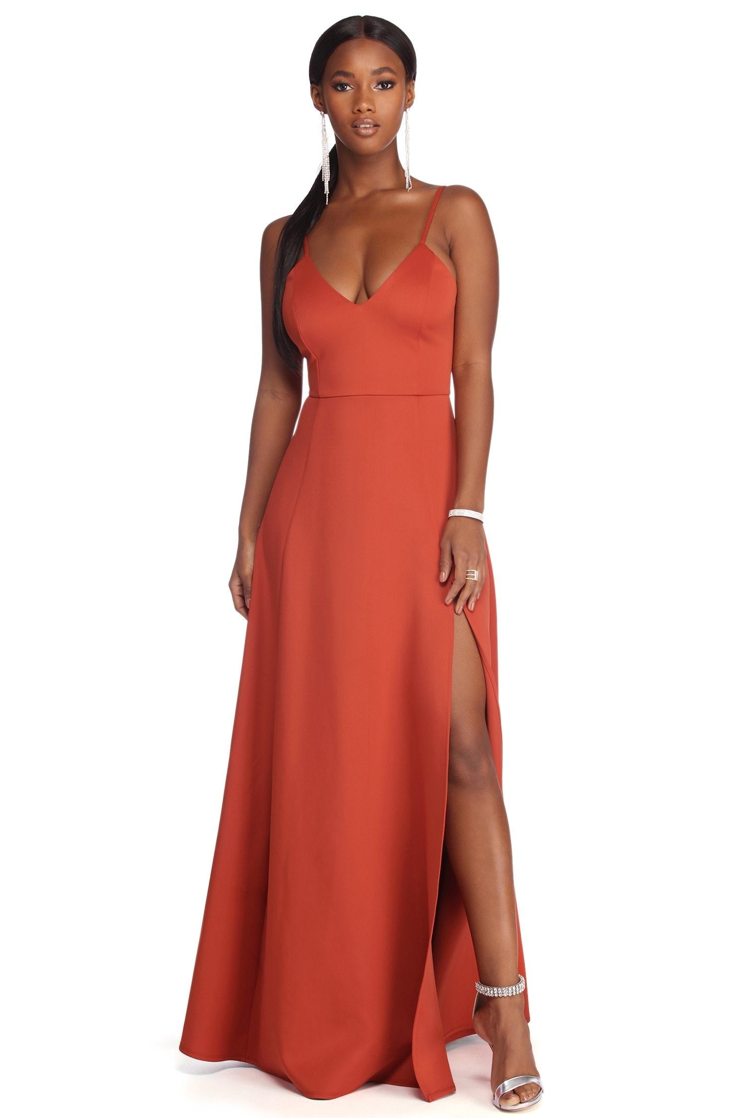 Avianna Formal High Slit Dress - Lady Occasions