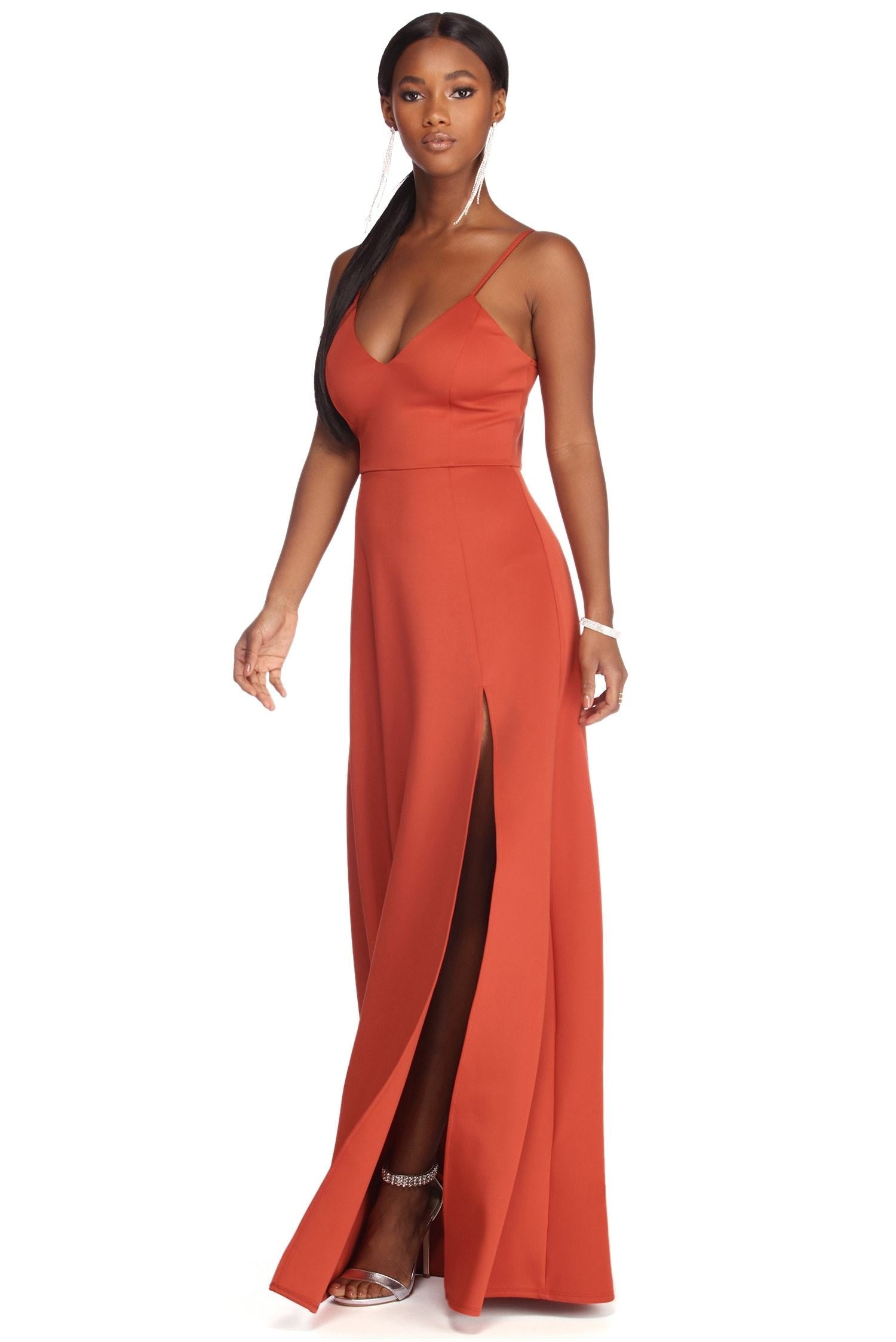 Avianna Formal High Slit Dress - Lady Occasions