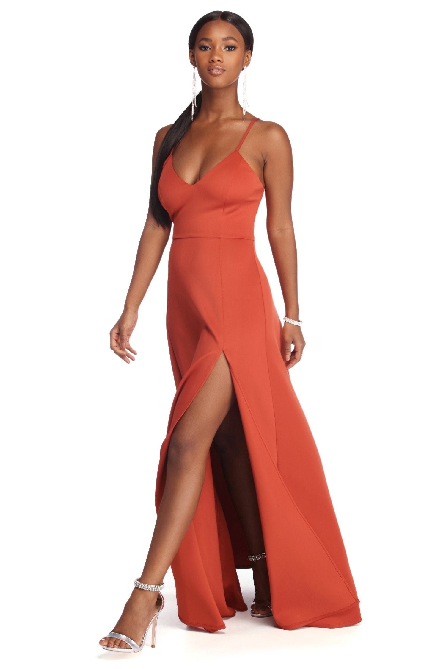 Avianna Formal High Slit Dress - Lady Occasions