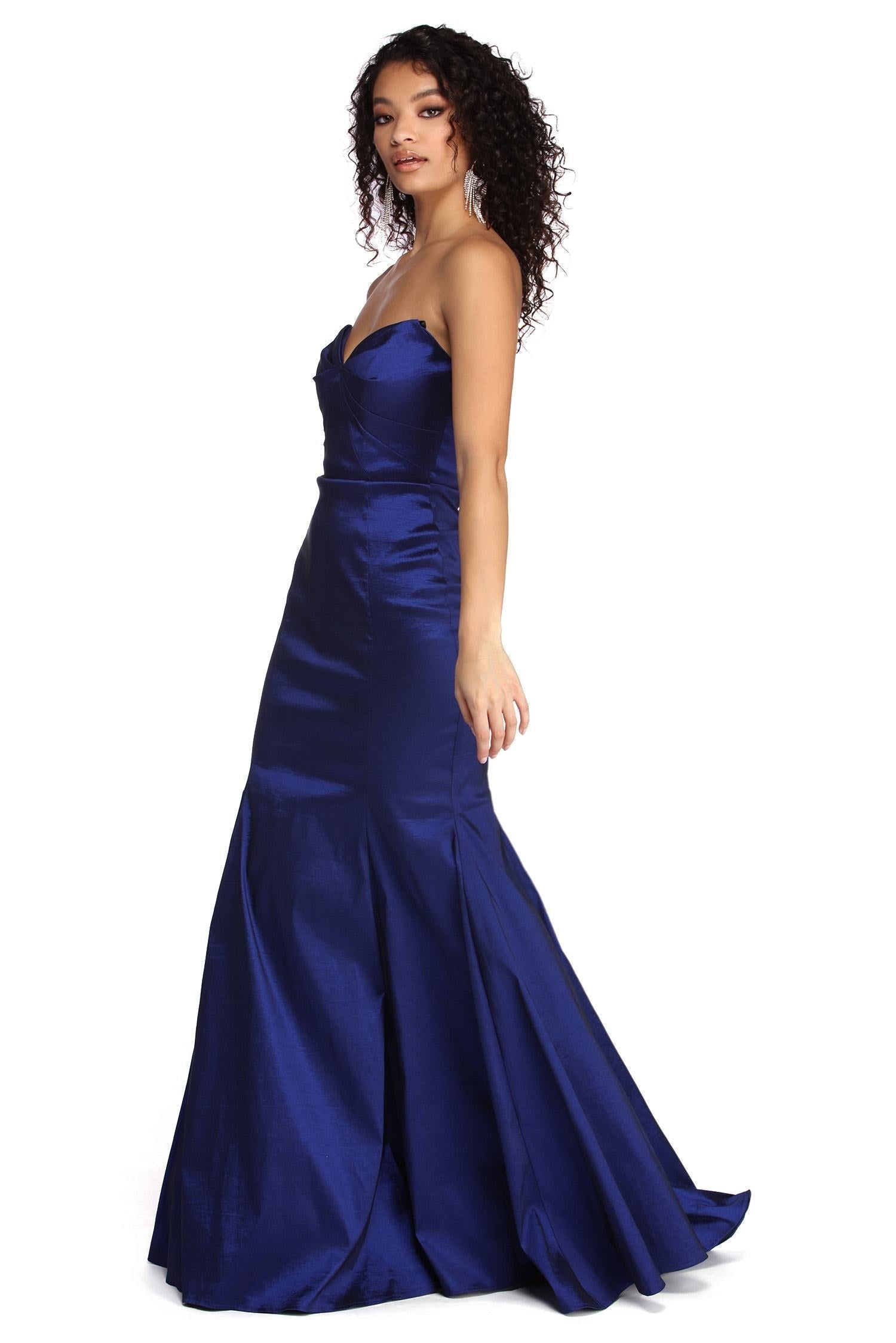 Brielle Formal Taffeta Sweetheart Dress - Lady Occasions