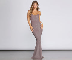 Lara Formal Glitter Dress - Lady Occasions