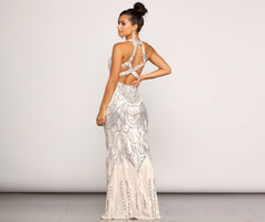 Payton Formal Sleeveless Sequin Dress - Lady Occasions