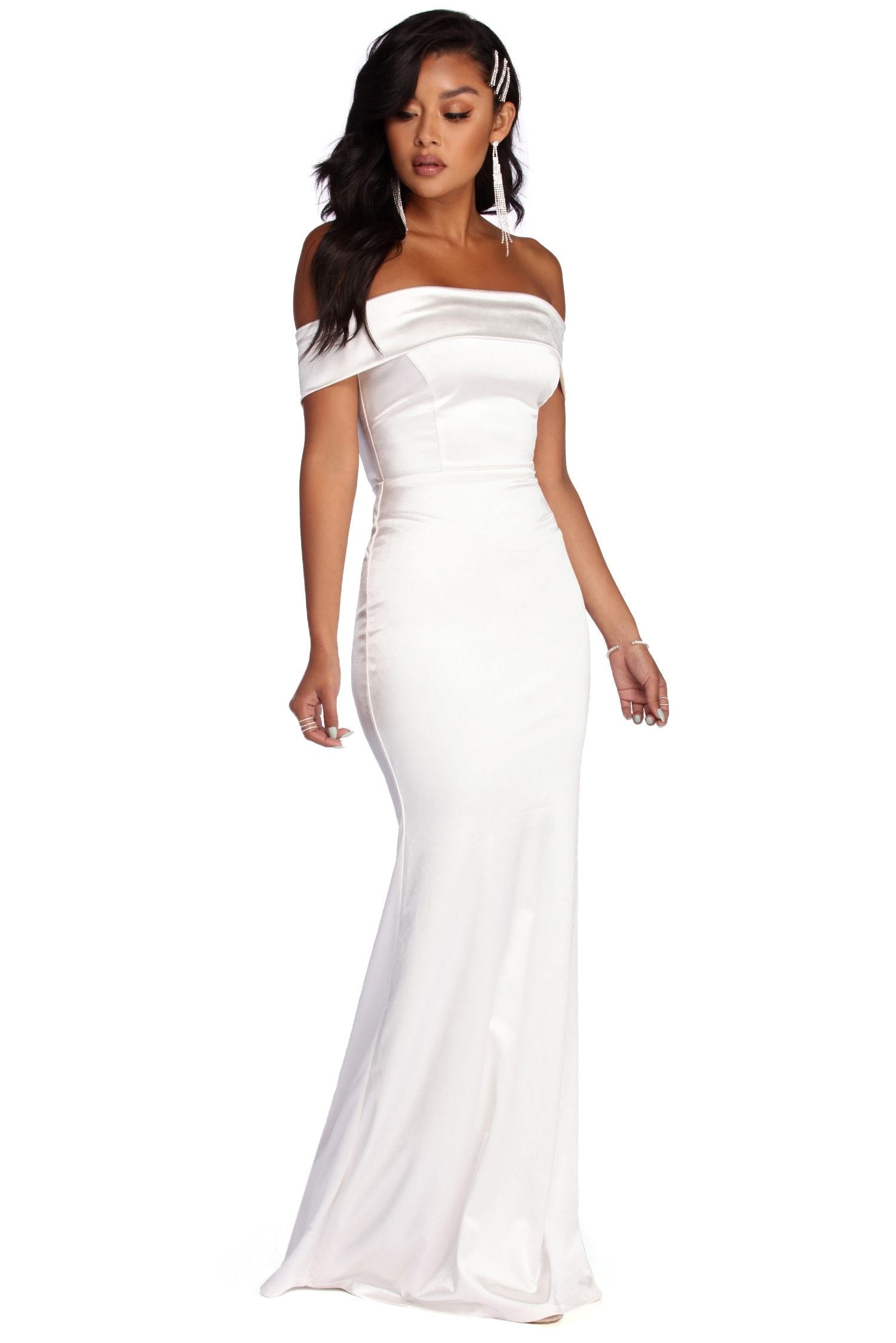 Elena Ruched Satin Gown - Lady Occasions