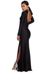 Kamila Formal Open Back Dress - Lady Occasions