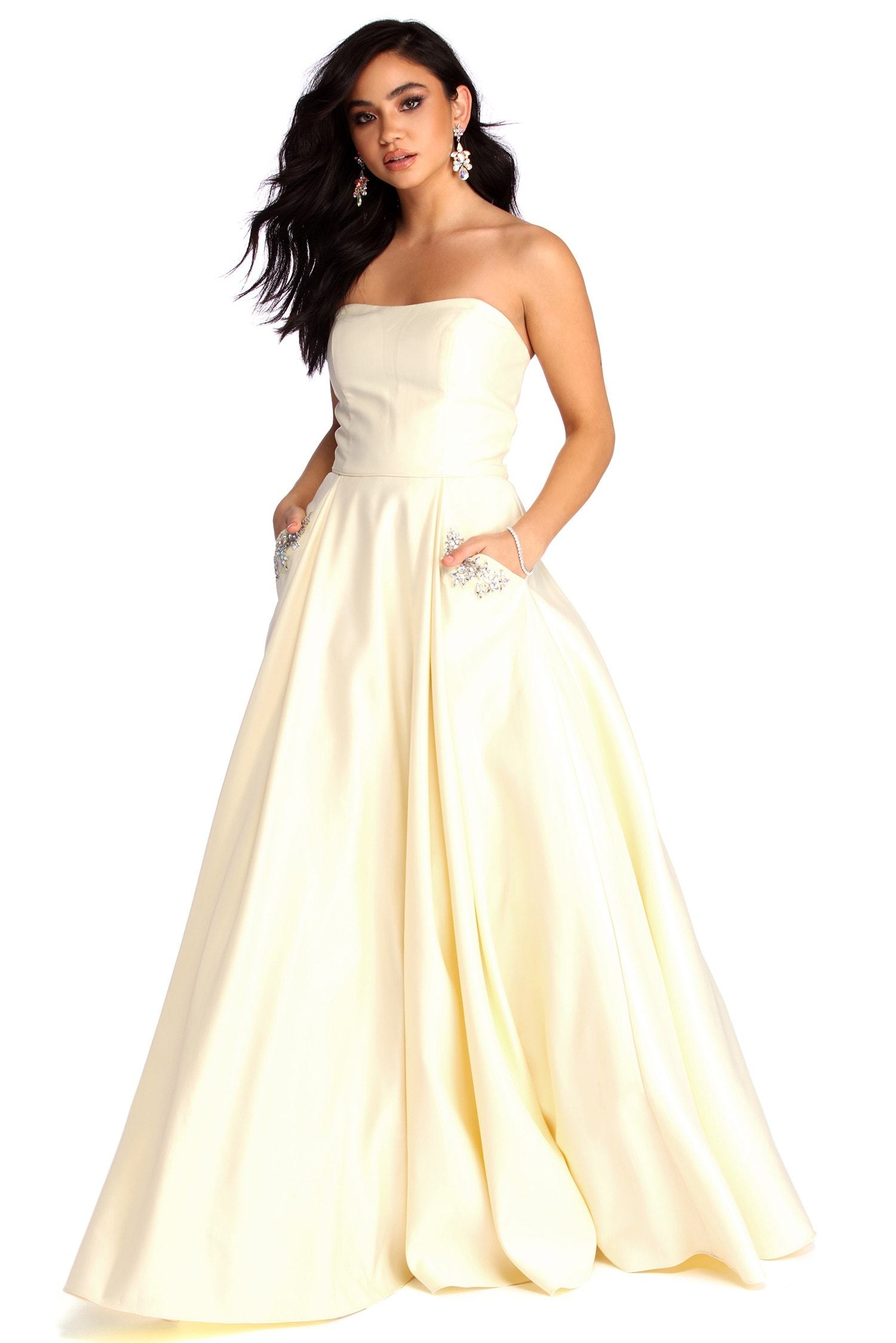 Josephine Formal Jewel Ball Gown - Lady Occasions