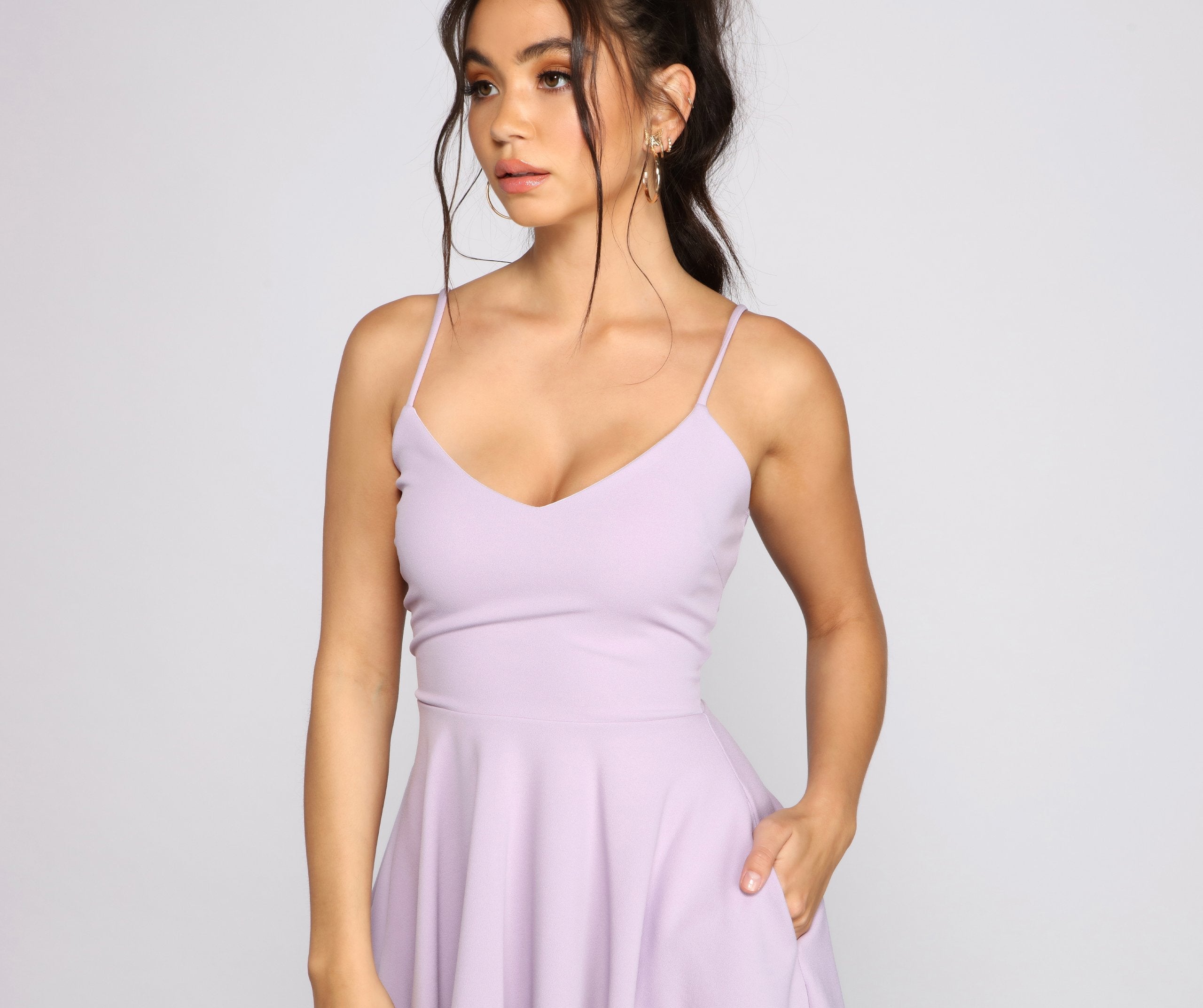 Twirl Around Ponte Skater Dress - Lady Occasions