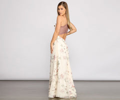 Floral Romance Chiffon Maxi Dress - Lady Occasions