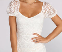 Lovely Lace Mini Dress - Lady Occasions