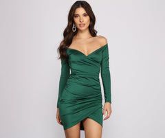 Feelin' Luxe Off The Shoulder Mini Dress - Lady Occasions