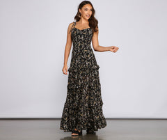 Floral Desire Ruffled Maxi Dress - Lady Occasions