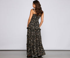 Floral Desire Ruffled Maxi Dress - Lady Occasions