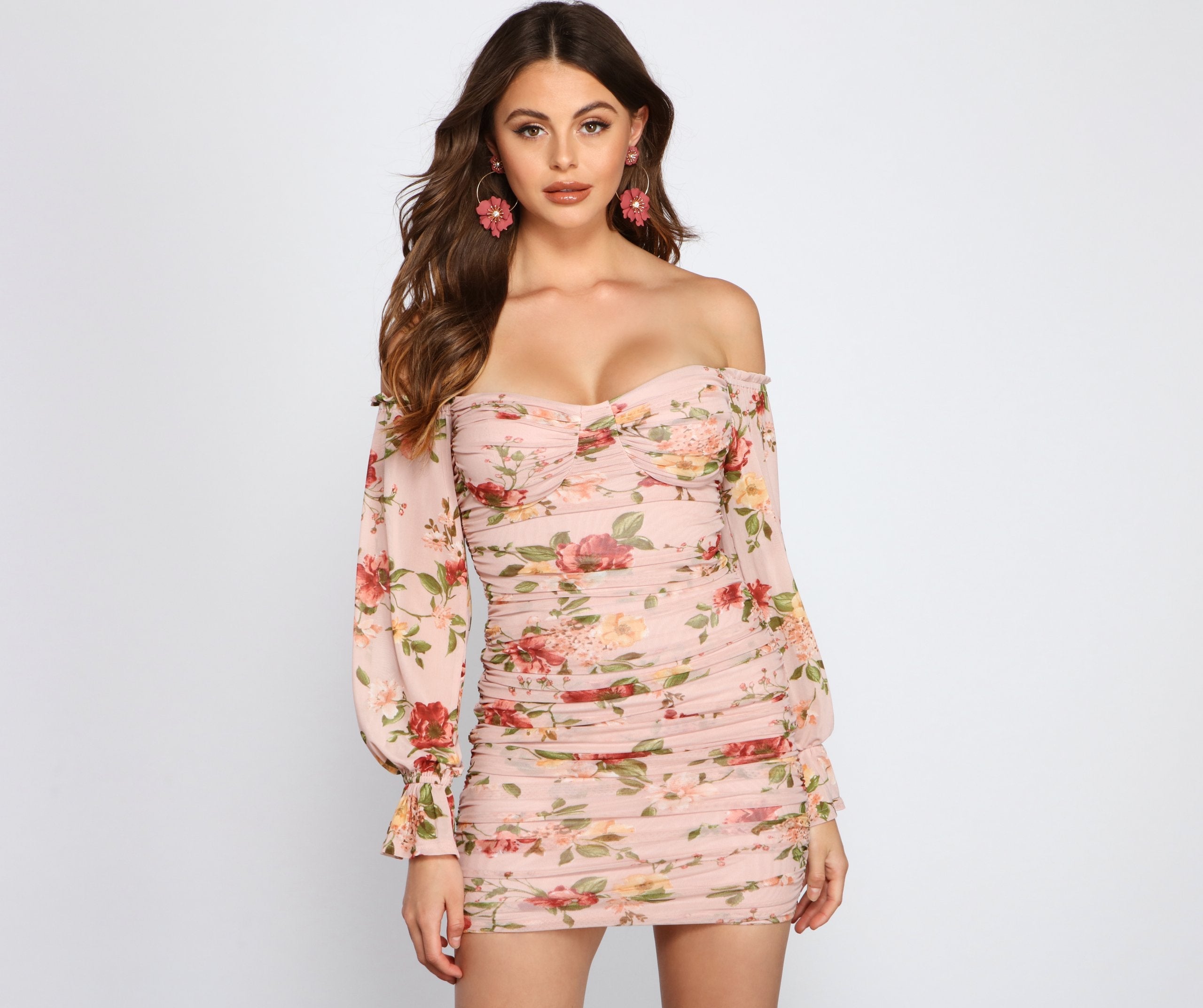 Total Sweetheart Floral Mini Dress - Lady Occasions