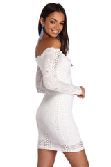 Crocheted With Love Off Shoulder Dress - Lady Occasions