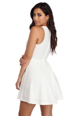 Hollywood Icon Skater Dress - Lady Occasions
