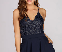 Graced In Lace Skater Dress - Lady Occasions