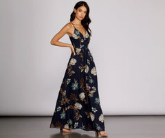 Flower Power Chiffon Maxi Dress - Lady Occasions