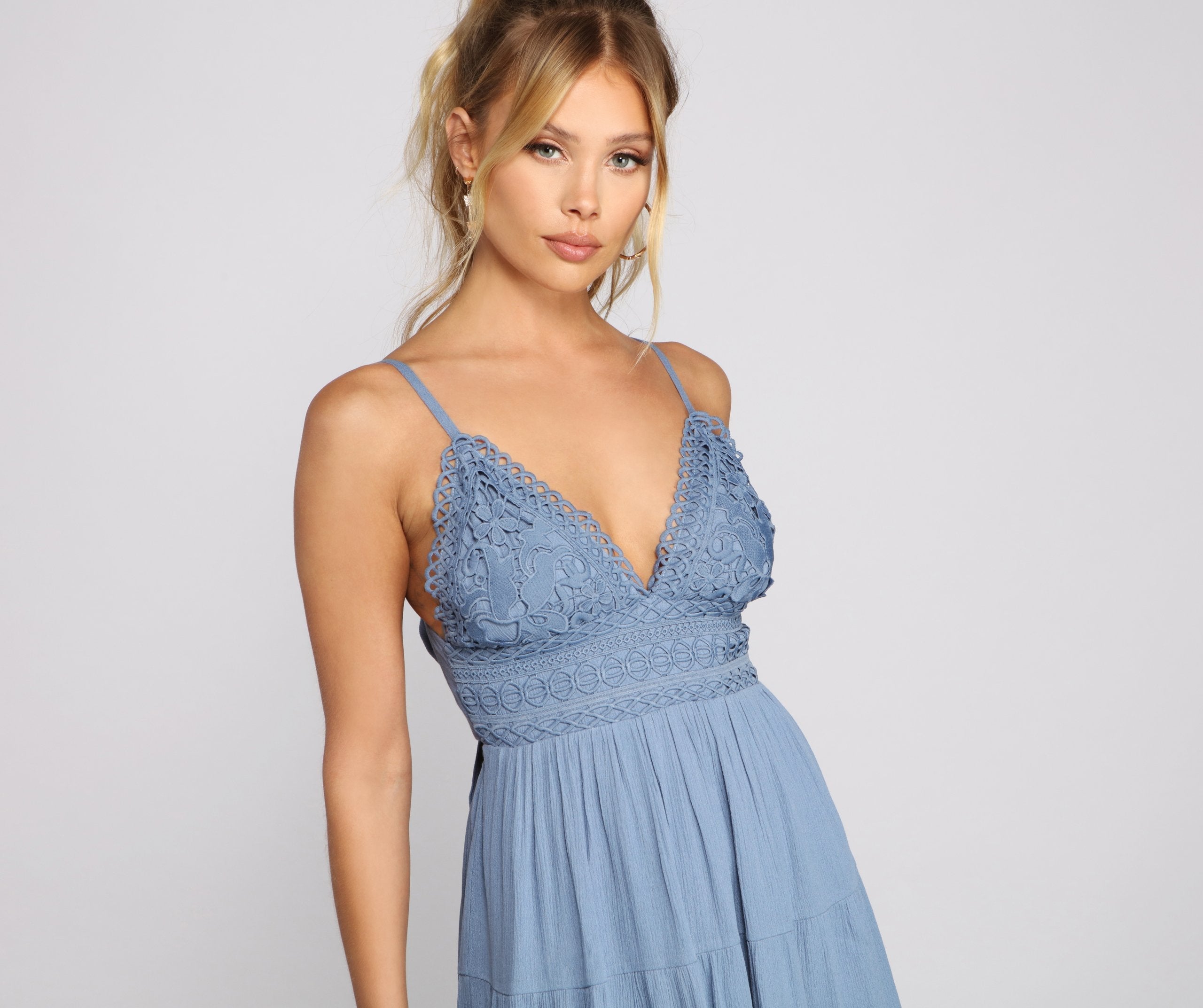 Casual Cutie Linen Skater Dress - Lady Occasions