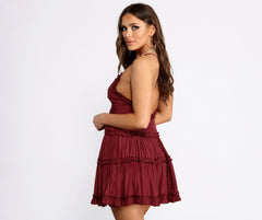 Ruffle Ride Skater Dress - Lady Occasions