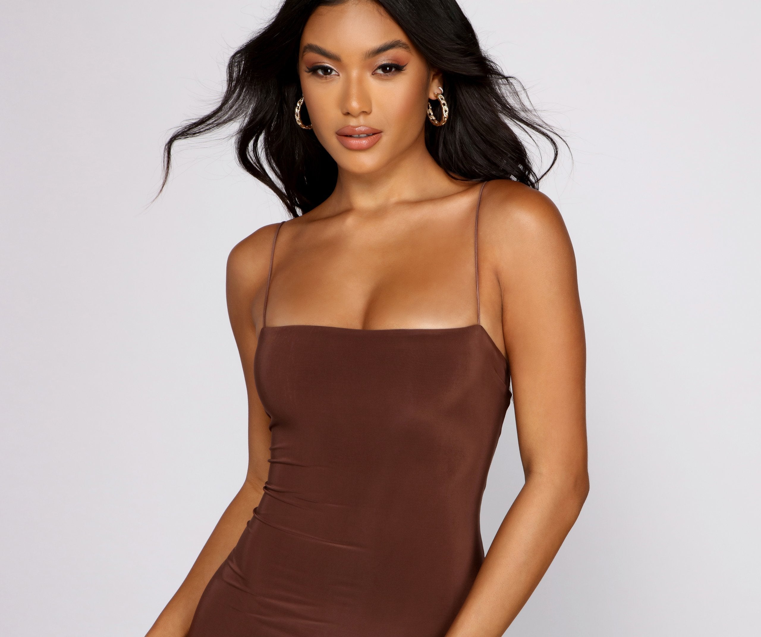 Best Life Square Neck Mini Dress - Lady Occasions