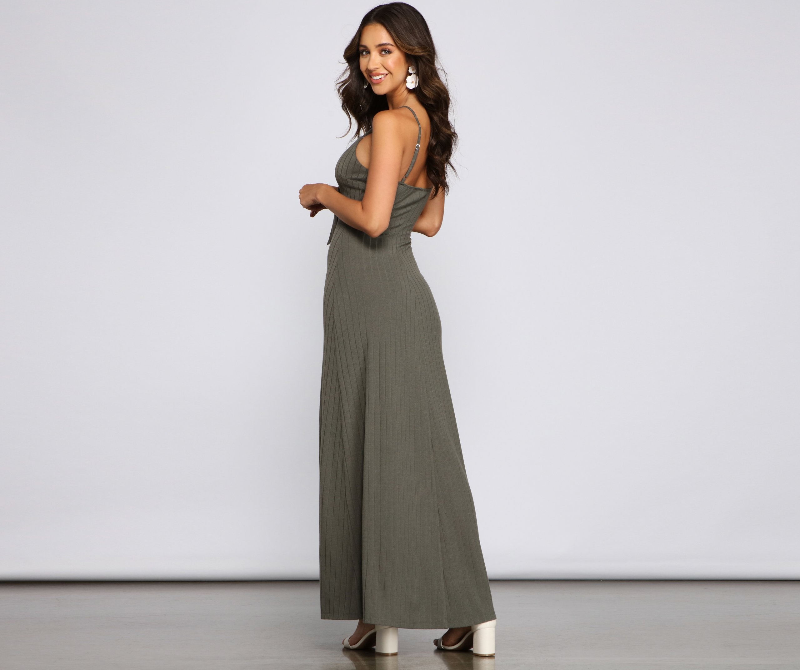 Effortless Style Tie-Front Maxi Dress - Lady Occasions