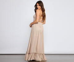 Go With The Flow Smocked Maxi Dress - Lady Occasions