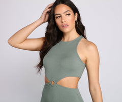 Keep It Trendy Cutout Mini Dress - Lady Occasions