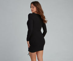 Everyday Chic Ruched Mini Dress - Lady Occasions