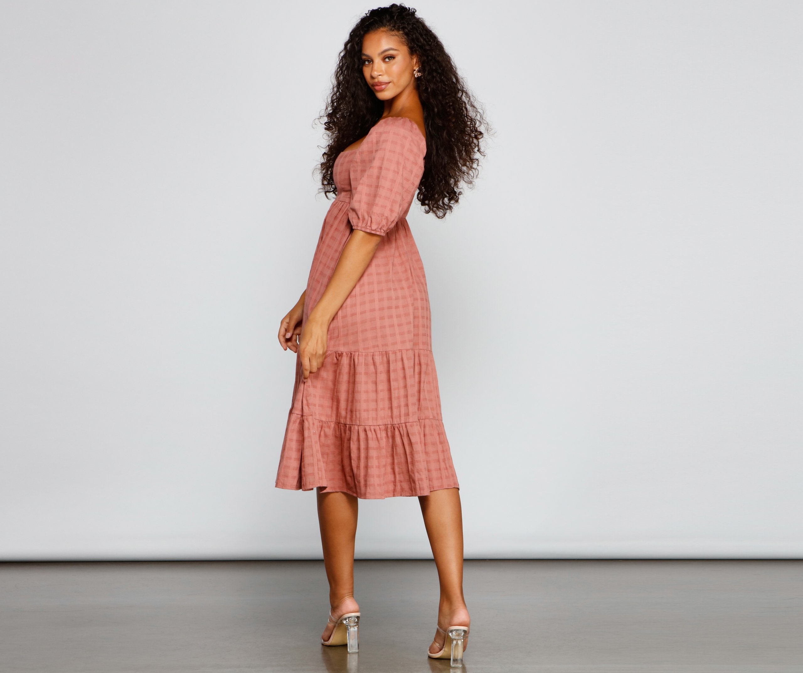 Sweet Beauty A-Line Midi Dress - Lady Occasions