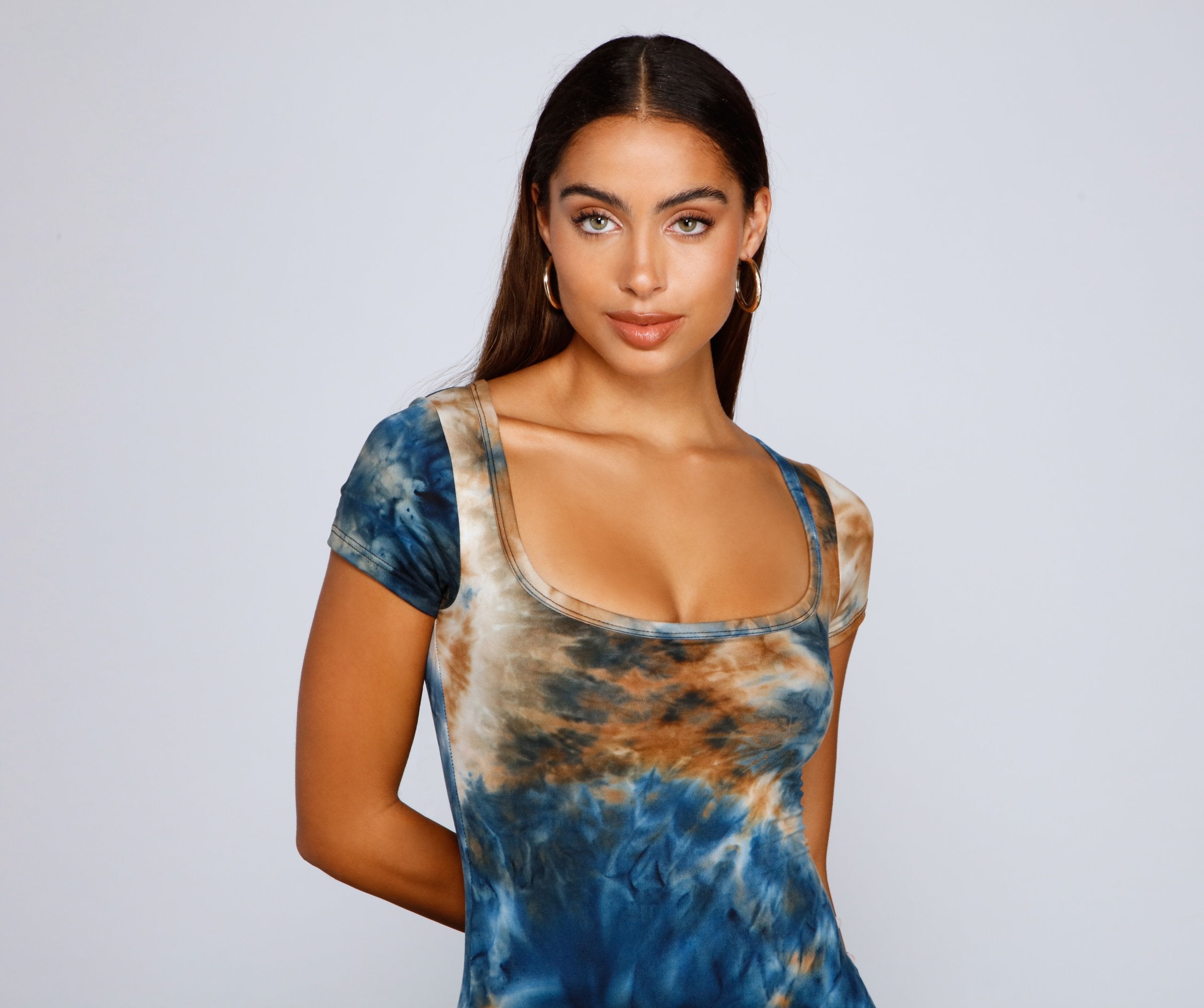 Cool Girl Vibes Tie-Dye Mini Dress - Lady Occasions