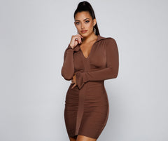 Keep It Trendy Collared Mini Dress - Lady Occasions