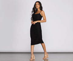 Mesh Muse Midi Dress - Lady Occasions