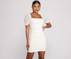 Romance In Ruffles Mini Dress - Lady Occasions