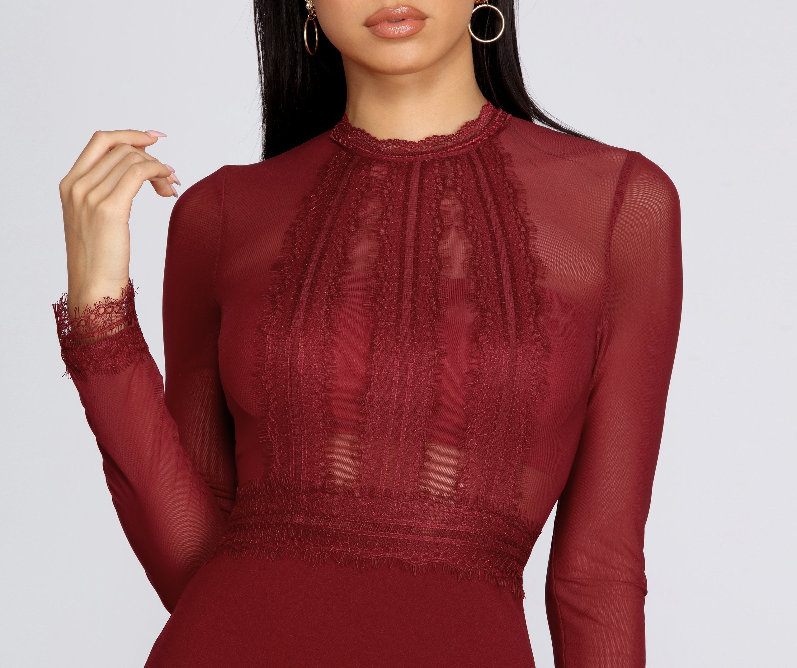 Too Royal Mesh Bodycon Dress - Lady Occasions