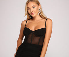 Date Night Corset Bodycon Dress - Lady Occasions