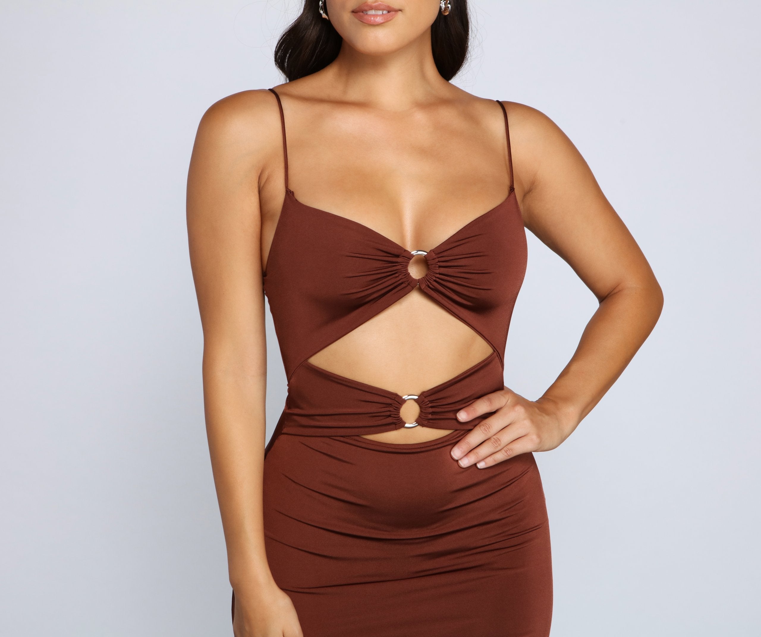 Bold Stunner Cutout Mini Dress - Lady Occasions