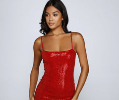 Daring Diva Sequin Mini Dress - Lady Occasions